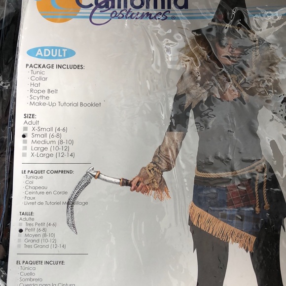 Creepy Scarecrow Adult Costume! New! - Picture 6 of 7